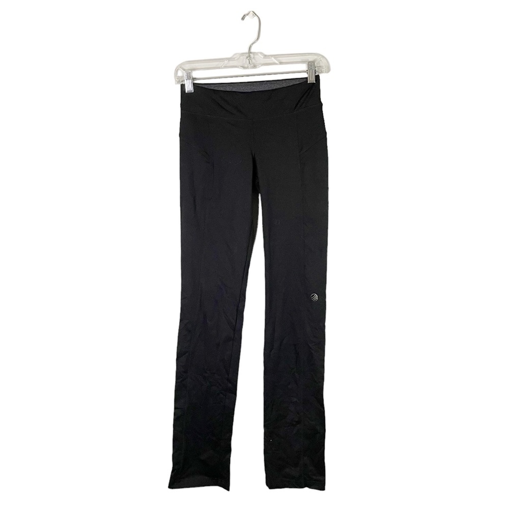 MPG Athleisure Loungewear Activewear Black Straight Leg Bootcut Yoga Pants XS